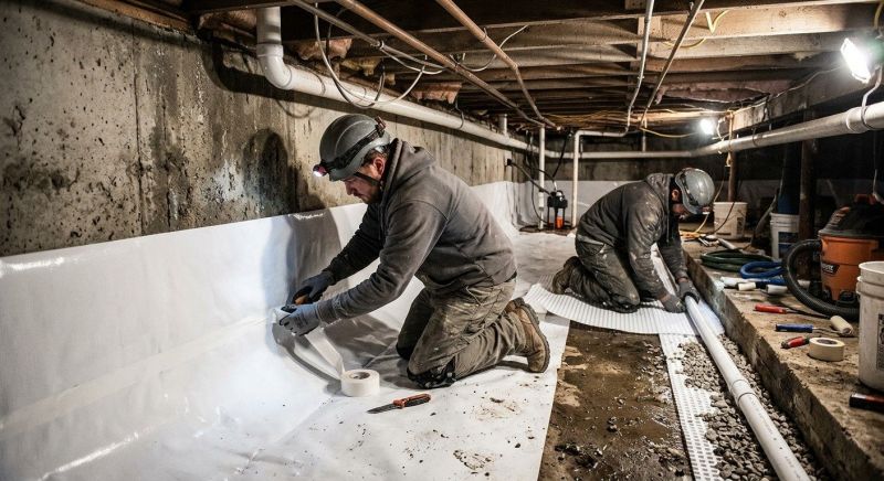 Basement Walls Waterproofing in Fredericksburg, VA